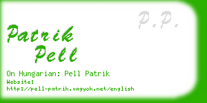 patrik pell business card